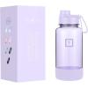 imageIRON FLASK Clear Tritan Trekker Water Bottle with Chug Lid  Leak Proof ampamp Lightweight for Gym Hiking Sports  Dishwasher Safe BPA Free Plastic  Bubble Gum 32 OzLight Lavender