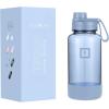 imageIRON FLASK Clear Tritan Trekker Water Bottle with Chug Lid  Leak Proof ampamp Lightweight for Gym Hiking Sports  Dishwasher Safe BPA Free Plastic  Bubble Gum 32 OzStormy Blue