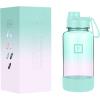 imageIRON FLASK Clear Tritan Trekker Water Bottle with Chug Lid  Leak Proof ampamp Lightweight for Gym Hiking Sports  Dishwasher Safe BPA Free Plastic  Bubble Gum 32 OzBubble Gum