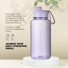 imageIRON FLASK Clear Tritan Trekker Water Bottle with Chug Lid  Leak Proof ampamp Lightweight for Gym Hiking Sports  Dishwasher Safe BPA Free Plastic  Bubble Gum 32 OzLight Lavender