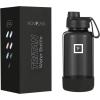 imageIRON FLASK Clear Tritan Trekker Water Bottle with Chug Lid  Leak Proof ampamp Lightweight for Gym Hiking Sports  Dishwasher Safe BPA Free Plastic  Bubble Gum 32 OzBlack