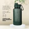 imageIRON FLASK Clear Tritan Trekker Water Bottle with Chug Lid  Leak Proof ampamp Lightweight for Gym Hiking Sports  Dishwasher Safe BPA Free Plastic  Bubble Gum 32 OzDark Pine
