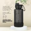 imageIRON FLASK Clear Tritan Trekker Water Bottle with Chug Lid  Leak Proof ampamp Lightweight for Gym Hiking Sports  Dishwasher Safe BPA Free Plastic  Bubble Gum 32 OzBlack