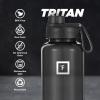imageIRON FLASK Clear Tritan Trekker Water Bottle with Chug Lid  Leak Proof ampamp Lightweight for Gym Hiking Sports  Dishwasher Safe BPA Free Plastic  Bubble Gum 32 OzBlack