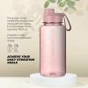 imageIRON FLASK Clear Tritan Trekker Water Bottle with Chug Lid  Leak Proof ampamp Lightweight for Gym Hiking Sports  Dishwasher Safe BPA Free Plastic  Bubble Gum 32 OzPink Marshmallow
