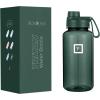 imageIRON FLASK Clear Tritan Trekker Water Bottle with Chug Lid  Leak Proof ampamp Lightweight for Gym Hiking Sports  Dishwasher Safe BPA Free Plastic  Bubble Gum 32 OzDark Pine