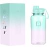 imageIRON FLASK Clear Tritan Trekker Water Bottle with Chug Lid  Leak Proof ampamp Lightweight for Gym Hiking Sports  Dishwasher Safe BPA Free Plastic  Bubble Gum 32 OzBubble Gum
