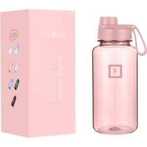 imageIRON FLASK Clear Tritan Trekker Water Bottle with Chug Lid  Leak Proof ampamp Lightweight for Gym Hiking Sports  Dishwasher Safe BPA Free Plastic  Bubble Gum 32 OzPink Marshmallow