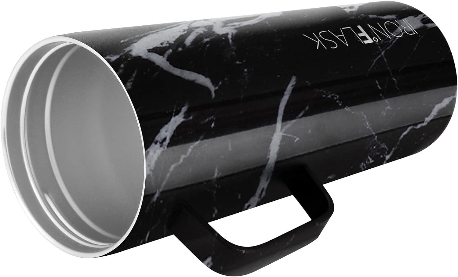 thumbnail interactive-video image 1 of Iron Flask Vacuum Insulated Stainless Steel Coffee Mug With Grip Handle & Leak Proof Flip Lid - 12-16 Oz 1 of 2
