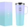 imageIRON FLASK Grip Coffee Mug  Leak Proof Vacuum Insulated Stainless Steel Bottle Double Walled Thermo Travel Hot Cold Water Metal Canteen  Timber 16 Oz  Classic BottomCotton Candy