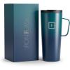 imageIRON FLASK Grip Coffee Mug  Leak Proof Vacuum Insulated Stainless Steel Bottle Double Walled Thermo Travel Hot Cold Water Metal Canteen  Timber 16 Oz  Classic BottomDark Night
