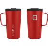 imageIRON FLASK Grip Coffee Mug  Leak Proof Vacuum Insulated Stainless Steel Bottle Double Walled Thermo Travel Hot Cold Water Metal Canteen  Timber 16 Oz  Classic BottomFire Red