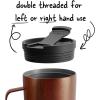 imageIRON FLASK Grip Coffee Mug  Leak Proof Vacuum Insulated Stainless Steel Bottle Double Walled Thermo Travel Hot Cold Water Metal Canteen  Timber 16 Oz  Classic BottomTimber