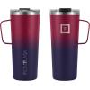 imageIRON FLASK Grip Coffee Mug  Leak Proof Vacuum Insulated Stainless Steel Bottle Double Walled Thermo Travel Hot Cold Water Metal Canteen  Timber 16 Oz  Classic BottomDark Rainbow