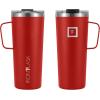imageIRON FLASK Grip Coffee Mug  Leak Proof Vacuum Insulated Stainless Steel Bottle Double Walled Thermo Travel Hot Cold Water Metal Canteen  Timber 16 Oz  Classic BottomFire Red