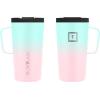 imageIRON FLASK Grip Coffee Mug  Leak Proof Vacuum Insulated Stainless Steel Bottle Double Walled Thermo Travel Hot Cold Water Metal Canteen  Timber 16 Oz  Classic BottomBubble Gum