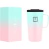 imageIRON FLASK Grip Coffee Mug  Leak Proof Vacuum Insulated Stainless Steel Bottle Double Walled Thermo Travel Hot Cold Water Metal Canteen  Timber 16 Oz  Classic BottomBubble Gum