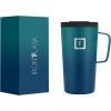 imageIRON FLASK Grip Coffee Mug  Leak Proof Vacuum Insulated Stainless Steel Bottle Double Walled Thermo Travel Hot Cold Water Metal Canteen  Timber 16 Oz  Classic BottomDark Night