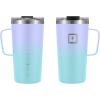 imageIRON FLASK Grip Coffee Mug  Leak Proof Vacuum Insulated Stainless Steel Bottle Double Walled Thermo Travel Hot Cold Water Metal Canteen  Timber 16 Oz  Classic BottomCotton Candy