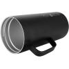 imageIRON FLASK Grip Novelty Coffee Mug  Leak Proof Vacuum Insulated Stainless Steel Bottle Double Walled Thermo Travel Hot Cold Water Metal Canteen  Aurora 24 Oz  Rubber BottomMidnight Black