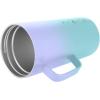 imageIRON FLASK Grip Novelty Coffee Mug  Leak Proof Vacuum Insulated Stainless Steel Bottle Double Walled Thermo Travel Hot Cold Water Metal Canteen  Aurora 24 Oz  Rubber BottomCotton Candy