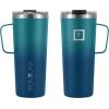 imageIRON FLASK Grip Novelty Coffee Mug  Leak Proof Vacuum Insulated Stainless Steel Bottle Double Walled Thermo Travel Hot Cold Water Metal Canteen  Aurora 24 Oz  Rubber BottomDark Night