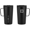 imageIRON FLASK Grip Novelty Coffee Mug  Leak Proof Vacuum Insulated Stainless Steel Bottle Double Walled Thermo Travel Hot Cold Water Metal Canteen  Aurora 24 Oz  Rubber BottomMidnight Black