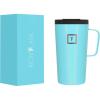 imageIRON FLASK Grip Coffee Mug 2016 Oz Leak Proof Vacuum Insulated Stainless Steel Bottle Double Walled Thermo Travel Hot Cold Water Metal Canteen  Arctic Glow