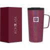 imageIRON FLASK Grip Coffee Mug 2016 Oz Leak Proof Vacuum Insulated Stainless Steel Bottle Double Walled Thermo Travel Hot Cold Water Metal Canteen  Maroon Glow