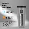 imageIRON FLASK Classic Tumbler  32 Oz BPAFree LeakProof Drinking Cup Vacuum Insulated Stainless Steel Water Bottle DoubleWalled Thermo Travel Mug for Hot ampamp Cold Beverages Car Cup Holder CompatibleGraphite Slate