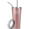 imageIRON FLASK Classic Tumbler  32 Oz BPAFree LeakProof Drinking Cup Vacuum Insulated Stainless Steel Water Bottle DoubleWalled Thermo Travel Mug for Hot ampamp Cold Beverages Car Cup Holder CompatibleRose Gold