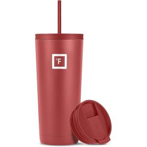 imageIRON FLASK Classic Tumbler  32 Oz BPAFree LeakProof Drinking Cup Vacuum Insulated Stainless Steel Water Bottle DoubleWalled Thermo Travel Mug for Hot ampamp Cold Beverages Car Cup Holder CompatibleRusty Red