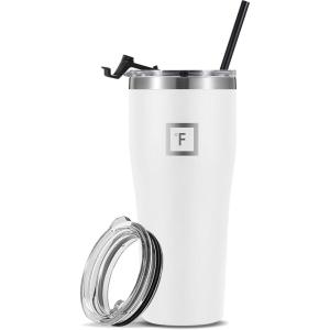 imageIRON FLASK Classic Tumbler  32 Oz BPAFree LeakProof Drinking Cup Vacuum Insulated Stainless Steel Water Bottle DoubleWalled Thermo Travel Mug for Hot ampamp Cold Beverages Car Cup Holder CompatibleWinter White