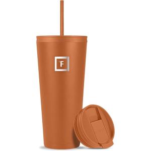 imageIRON FLASK Classic Tumbler  32 Oz BPAFree LeakProof Drinking Cup Vacuum Insulated Stainless Steel Water Bottle DoubleWalled Thermo Travel Mug for Hot ampamp Cold Beverages Car Cup Holder CompatibleClementine