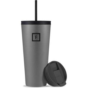 imageIRON FLASK Classic Tumbler  32 Oz BPAFree LeakProof Drinking Cup Vacuum Insulated Stainless Steel Water Bottle DoubleWalled Thermo Travel Mug for Hot ampamp Cold Beverages Car Cup Holder CompatibleGraphite Slate