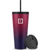 imageIRON FLASK Classic Tumbler  24 Oz BPAFree LeakProof Drinking Cup Vacuum Insulated Stainless Steel Water Bottle DoubleWalled Thermo Travel Mug for Hot ampamp Cold Beverages Car Cup Holder CompatibleDark Rainbow