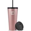 imageIRON FLASK Classic Tumbler  24 Oz BPAFree LeakProof Drinking Cup Vacuum Insulated Stainless Steel Water Bottle DoubleWalled Thermo Travel Mug for Hot ampamp Cold Beverages Car Cup Holder CompatibleRose Gold