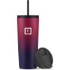 imageIRON FLASK Classic Tumbler  24 Oz BPAFree LeakProof Drinking Cup Vacuum Insulated Stainless Steel Water Bottle DoubleWalled Thermo Travel Mug for Hot ampamp Cold Beverages Car Cup Holder CompatibleDark Rainbow