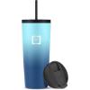 imageIRON FLASK Classic Tumbler  24 Oz BPAFree LeakProof Drinking Cup Vacuum Insulated Stainless Steel Water Bottle DoubleWalled Thermo Travel Mug for Hot ampamp Cold Beverages Car Cup Holder CompatibleBlue Waves