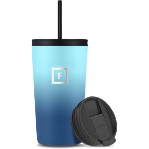 imageIRON FLASK Classic Tumbler  24 Oz BPAFree LeakProof Drinking Cup Vacuum Insulated Stainless Steel Water Bottle DoubleWalled Thermo Travel Mug for Hot ampamp Cold Beverages Car Cup Holder CompatibleBlue Waves