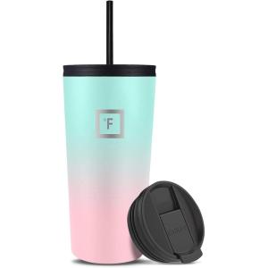 imageIRON FLASK Classic Tumbler  24 Oz BPAFree LeakProof Drinking Cup Vacuum Insulated Stainless Steel Water Bottle DoubleWalled Thermo Travel Mug for Hot ampamp Cold Beverages Car Cup Holder CompatibleBubble Gum