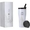 imageIRON FLASK Rover Tumbler 2024 Oz 2 Lids StrawFlip Vacuum Insulated Stainless Steel Bottle Modern Double Walled Simple Thermo Travel Mug Hydro Water Metal Canteen  Carrara Marble