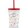 imageIRON FLASK 12oz Kids Tumblers with Lids ampamp Straws Cup Double Walled Vacuum Insulated Stainless Steel Cups for Hot ampamp Cold Drinks  NonSlip Splash ampamp Spill Proof  Puppy LandRainbow Hearts