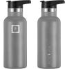 imageIRON FLASK Camping ampamp Hiking Hydration Canteens  3 Lids Narrow Straw Lid Leak Proof Vacuum Insulated Stainless Steel  Hot ampamp Cold Double Walled Sports Water Bottle  Graphite 16 OzGraphite
