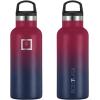 imageIRON FLASK Camping ampamp Hiking Hydration Canteens  3 Lids Narrow Straw Lid Leak Proof Vacuum Insulated Stainless Steel  Hot ampamp Cold Double Walled Sports Water Bottle  Graphite 16 OzDark Rainbow