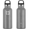 imageIRON FLASK Camping ampamp Hiking Hydration Canteens  3 Lids Narrow Straw Lid Leak Proof Vacuum Insulated Stainless Steel  Hot ampamp Cold Double Walled Sports Water Bottle  Graphite 16 OzGraphite