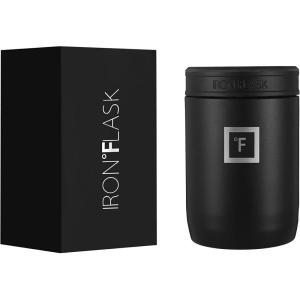 imageIRON FLASK Standard Can Cooler 12oz for Beer Soda Sparkling Water Drinks Insulated Stainless Steel Holder for Regular Cans  Black