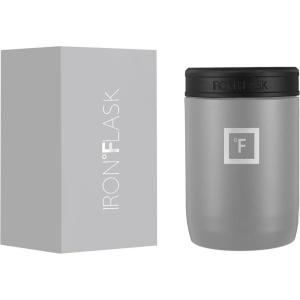 imageIRON FLASK Standard Can Cooler 12oz for Beer Soda Sparkling Water Drinks Insulated Stainless Steel Holder for Regular Cans  Graphite