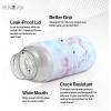 imageIRON FLASK Glass Sports Water Bottle  Straw Lid Airtight Leak Proof Vacuum Insulated Bosilicate Glass Silicone Sleeve Retains Temperature  Pearl 32 OzPearl