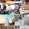 imageIRON FLASK Glass Sports Water Bottle  Straw Lid Airtight Leak Proof Vacuum Insulated Bosilicate Glass Silicone Sleeve Retains Temperature  Pearl 32 OzPearl